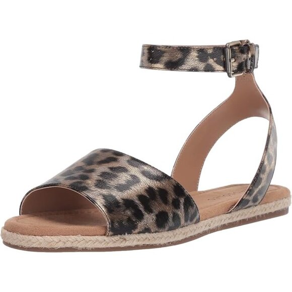 Aerosoles Women's Demarest Leopard Espadrille Sandals Size 6.5 New In Box - Picture 2 of 11